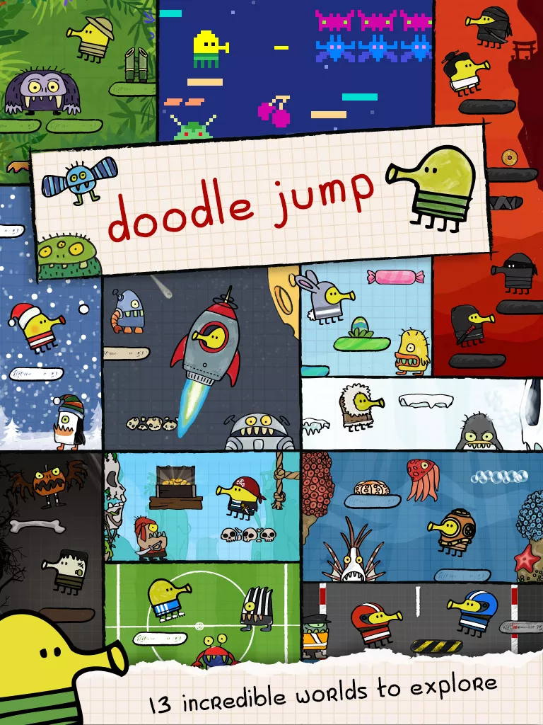دانلود Doodle Jump 3.11.29 – آپدیت بازی اعتیادآور دودل جامپ اندروید + مود 